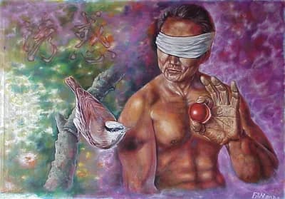 Zelfportret by Li-jia Fan