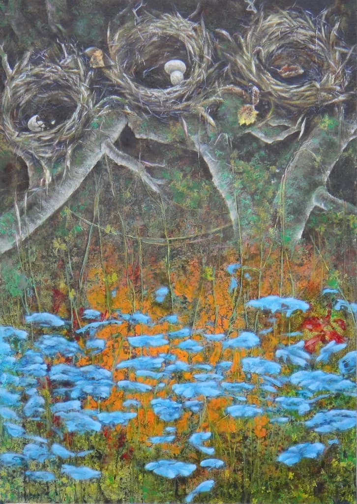 drie vogelnestjes by Li-jia Fan