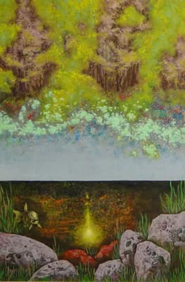 垂钓 by Li-jia Fan